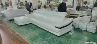 【大厂仿真皮沙发】实木框架，高回弹海绵45密度。全新包装，质量非常好，3.6米右贵妃 - 新余28生活网 xinyu.28life.com